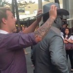 Street Perfomer Punches Guy in Face