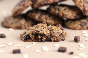 Nutella Chip Oatmeal Cookies