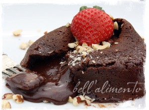 Chocolate Nutella Molten Lava Cake