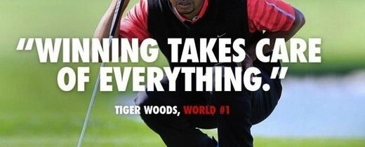Controversial Tiger Wood’s Nike Caption