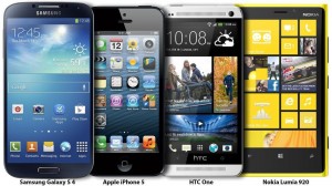 Samsung Galaxy S 4 vs. iPhone 5 vs. HTC One vs. Nokia Lumia 920